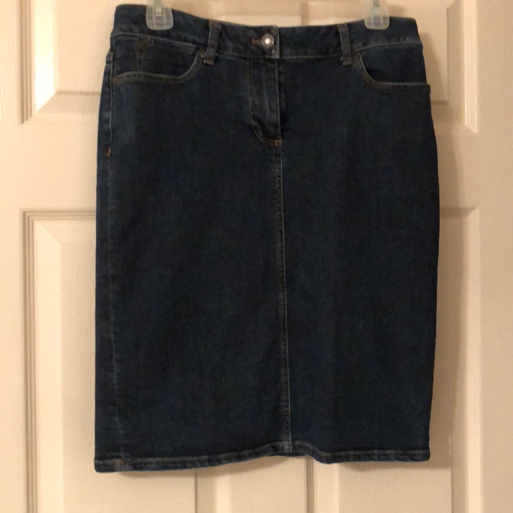 Talbots Jean skirt